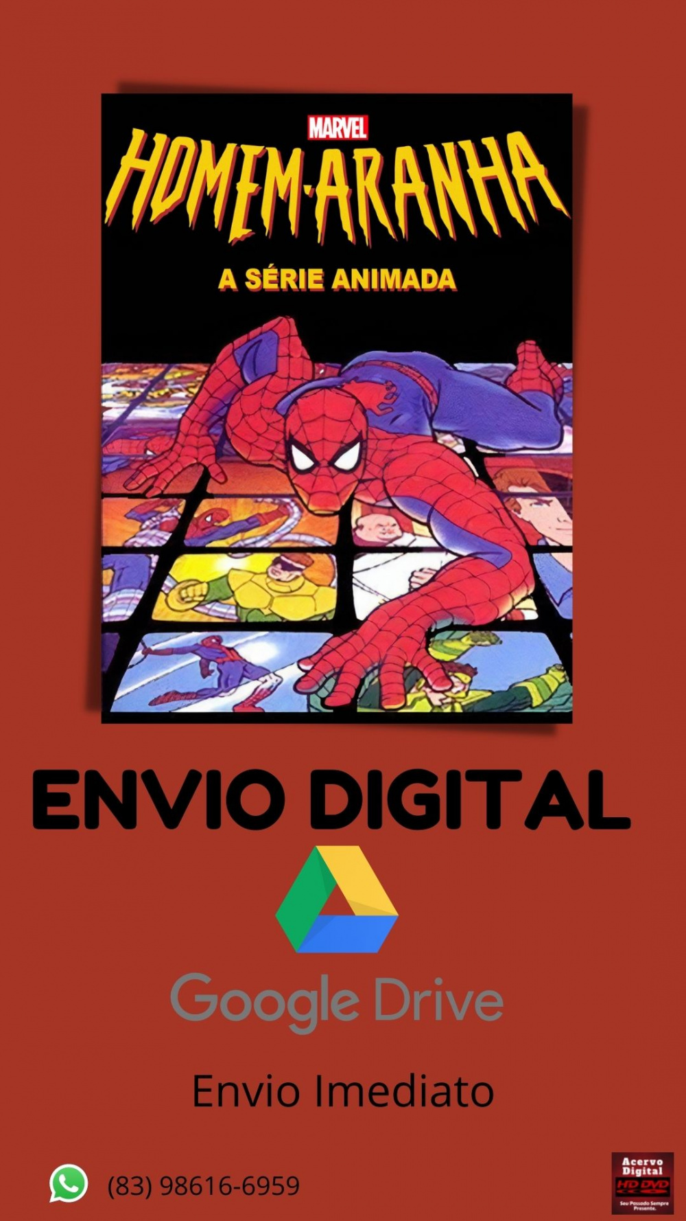 Homem Aranha Completo Eps Acervo Digital Dvds