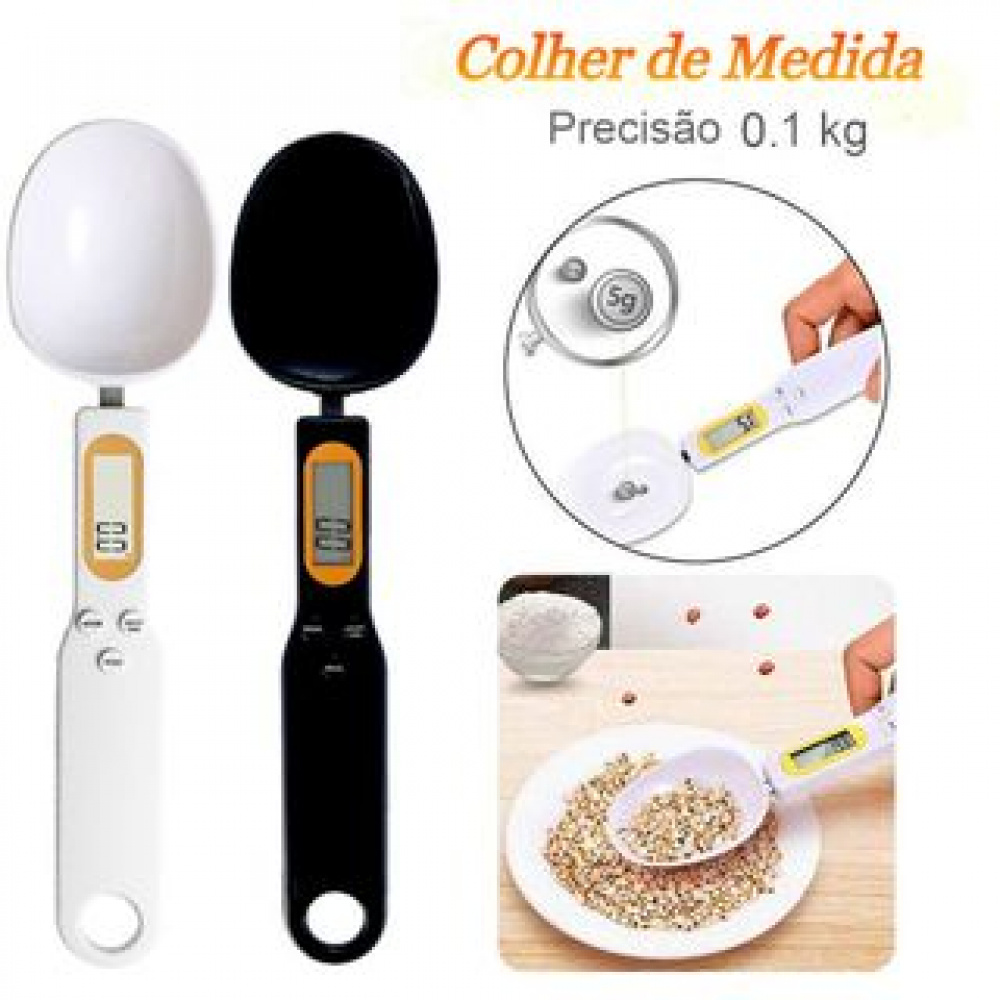 Colher Dosadora Balança Digital 500g Medição Eletrônica Lcd Bingue