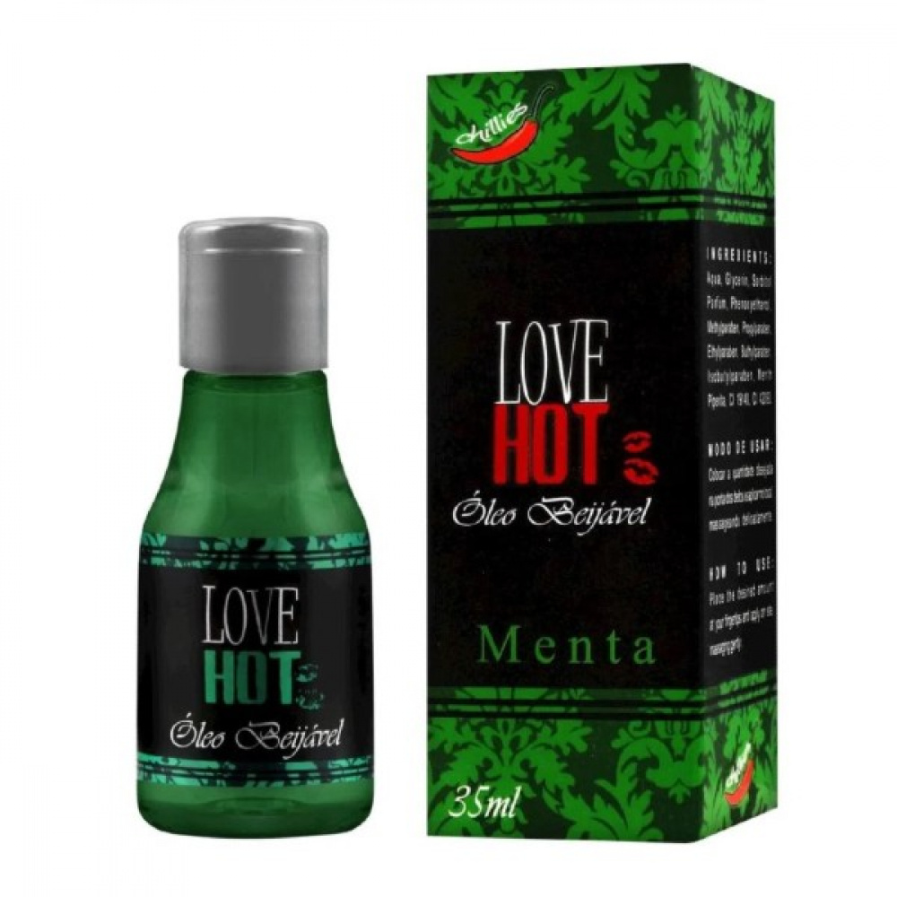 Gel Comestível sabor Menta 35 ml Hot ANNA SEX SHOP RIBEIRÃO PRETO SP