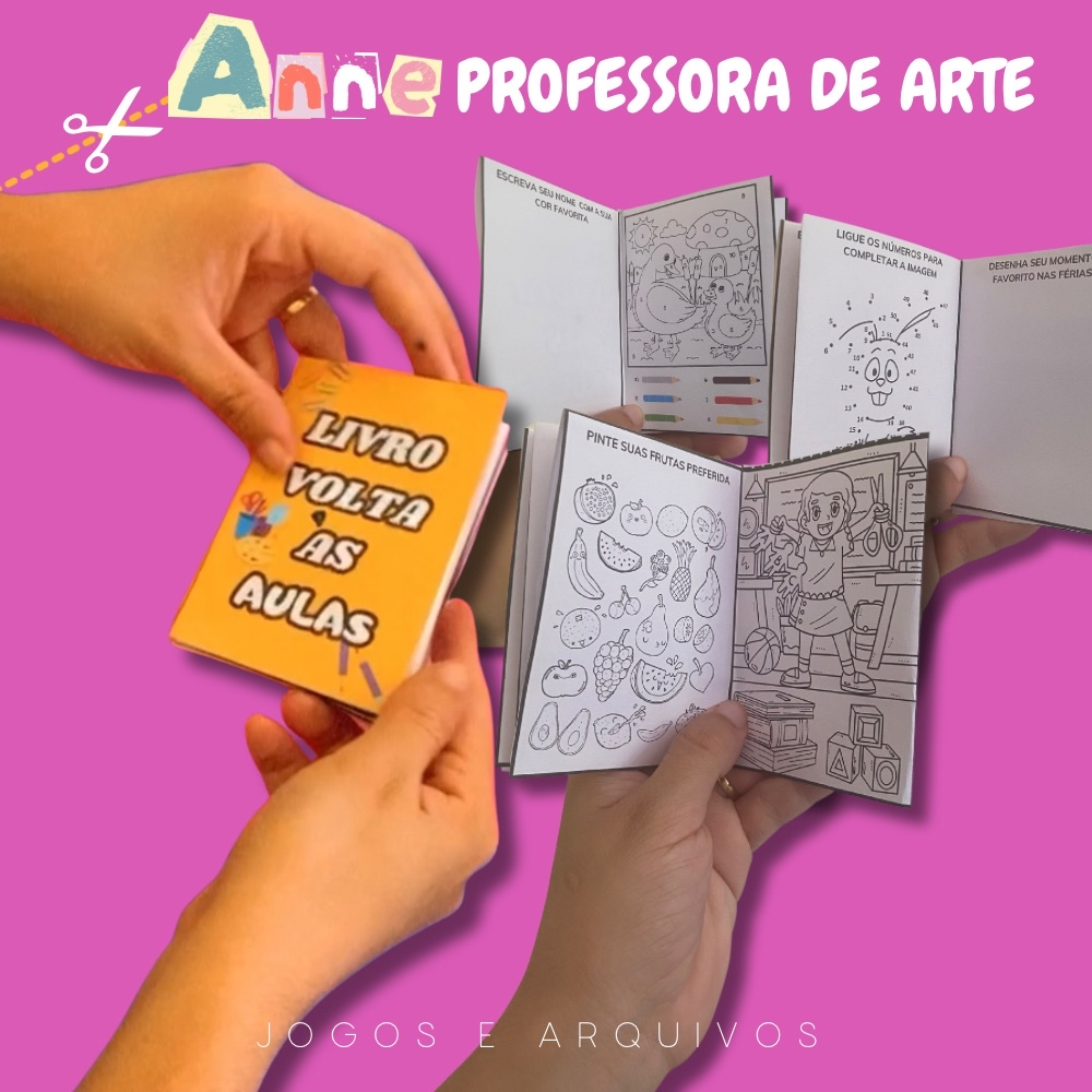 LIVRINHO VOLTA AS AULAS ANNE PROFESSORA DE ARTE