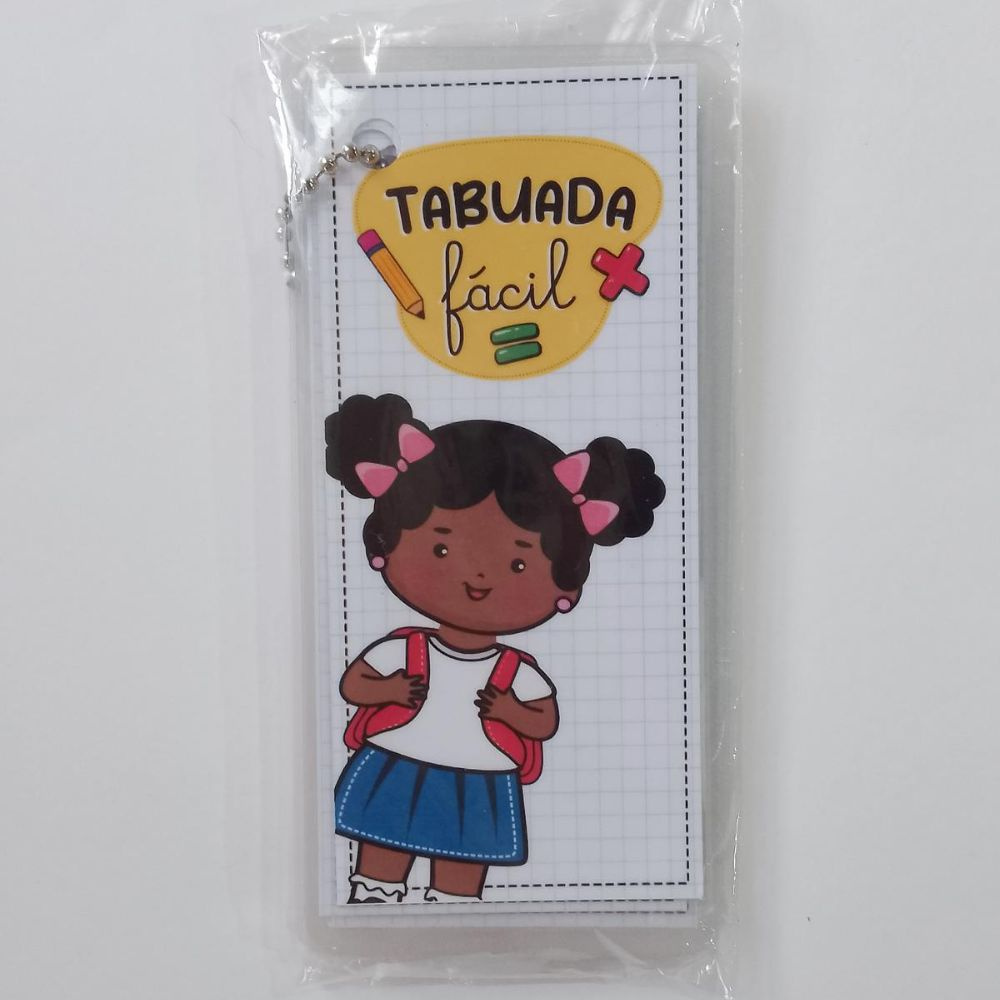 Chaveiro Tabuada Plastificado Baby Grudy Papelaria Artesanal