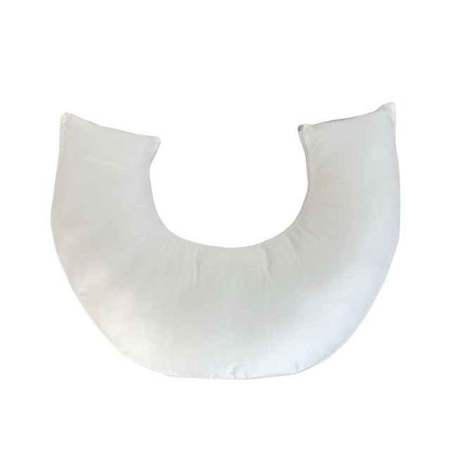 Almofada de Amamentação para Bebê Percal 400 Fios Branco Almofada de Amamentação para Bebê Percal 400 Fios Branco