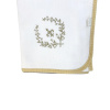 Cueiro Aflanelado para Bebê Bordado Versailles Bege Cueiro Aflanelado para Bebê Bordado Versailles Bege