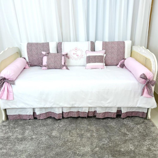 Kit Cama Babá 9 Peças com Saia Baby Oncinha - Promocional Kit Cama Babá 9 Peças com Saia Baby Oncinha - Promocional