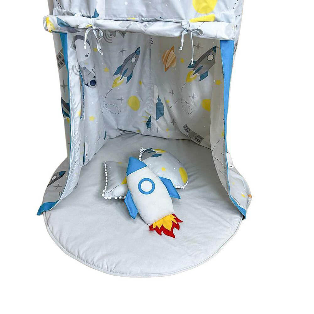 Tenda de Teto Infantil 3 Peças Infanto Espacial Baby Enxoval