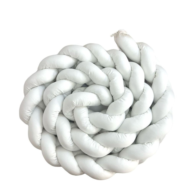 Trança Protetora de Berço e Cama Percal 400 Fios Branco Trança Protetora de Berço e Cama Percal 400 Fios Branco