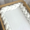 Trança Protetora de Berço e Cama Percal 400 Fios Branco Trança Protetora de Berço e Cama Percal 400 Fios Branco