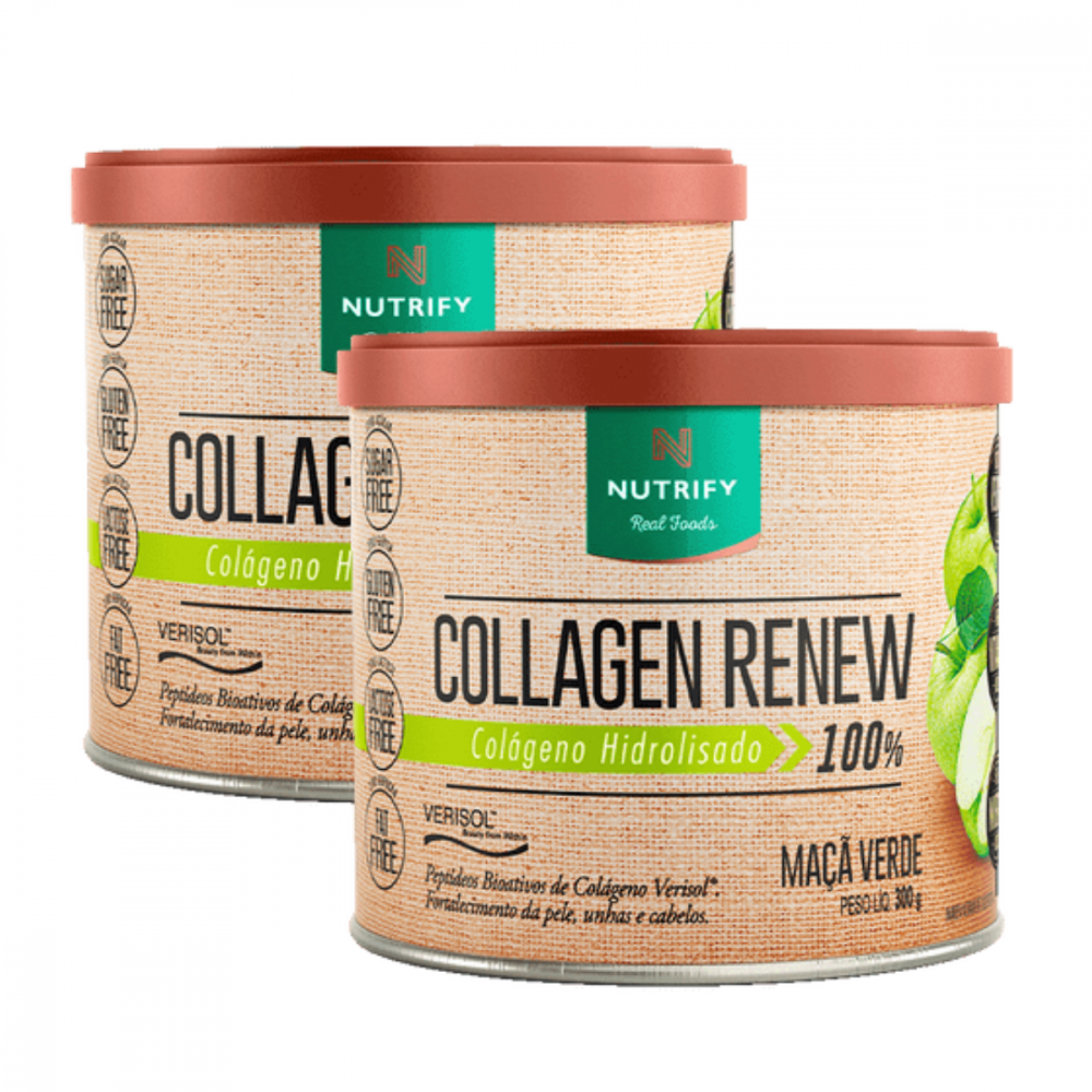 2x Collagen Renew Hidrolisado Neutro Nutrify 300g Loja BMD