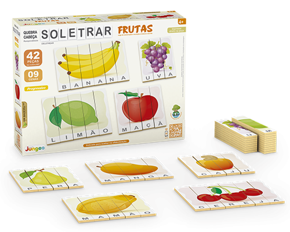 QUEBRA CABEÇA SOLETRAR FRUTAS CeciCriando