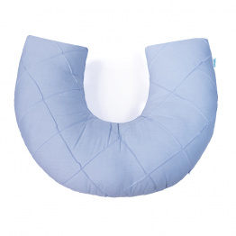 Almofada Amamentação Nervurada Chambray Elegance Azul - Constantini Baby Almofada Amamentação Nervurada Chambray Elegance Azul - Constantini Baby