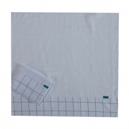 Conjunto 2 Fraldas de Ombro Percal 100% Algodão Grid - Constantini Baby Conjunto 2 Fraldas de Ombro Percal 100% Algodão Grid - Constantini Baby