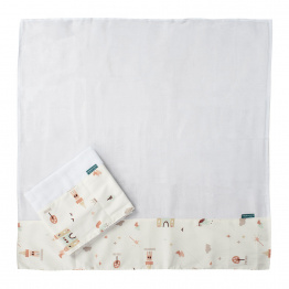 Conjunto 2 Fraldas de Ombro Percal 100% Algodão Conto de Fadas - Constantini Baby Conjunto 2 Fraldas de Ombro Percal 100% Algodão Conto de Fadas - Constantini Baby