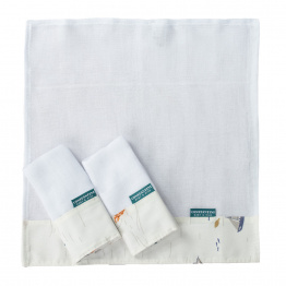 Conjunto 3 Paninhos de Boca Fralda Percal 100% Algodão Pequeno Navegante - Constantini Baby Conjunto 3 Paninhos de Boca Fralda Percal 100% Algodão Pequeno Navegante - Constantini Baby