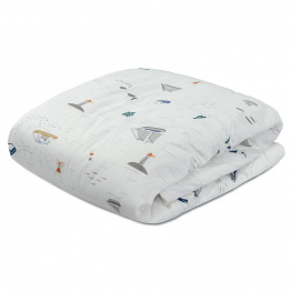 Edredom Dupla Face Berço/Mini Cama Percal 100% Algodão Pequeno Navegante - Constantini Baby Edredom Dupla Face Berço/Mini Cama Percal 100% Algodão Pequeno Navegante - Constantini Baby