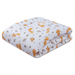 Edredom Dupla Face Berço/Mini Cama Percal 100% Algodão Raposinha - Constantini Baby Edredom Dupla Face Berço/Mini Cama Percal 100% Algodão Raposinha - Constantini Baby