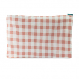 Fronha Avulsa 30x40cm 100% Algodão Percal 200 Fios estampado Xadrez Rosê - Constantini Baby Fronha Avulsa 30x40cm 100% Algodão Percal 200 Fios estampado Xadrez Rosê - Constantini Baby