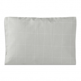 Fronha Avulsa 30x40cm 100% Algodão Percal 200 Fios estampado Grid Cinza - Constantini Baby Fronha Avulsa 30x40cm 100% Algodão Percal 200 Fios estampado Grid Cinza - Constantini Baby