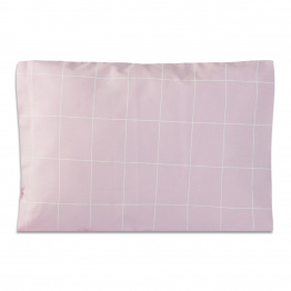 Fronha Avulsa 30x40cm 100% Algodão Percal 200 Fios estampado Grid Rosa - Constantini Baby Fronha Avulsa 30x40cm 100% Algodão Percal 200 Fios estampado Grid Rosa - Constantini Baby