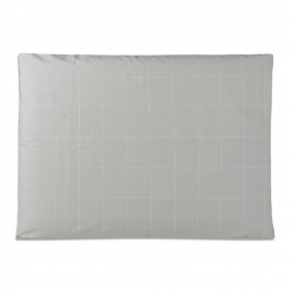 Fronha Avulsa 50x70cm Percal 200 Fios 100% algodão Grid Cinza - Constantini Baby Fronha Avulsa 50x70cm Percal 200 Fios 100% algodão Grid Cinza - Constantini Baby