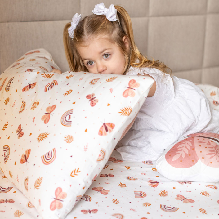 Fronha Avulsa 50x70cm Percal 200 Fios 100% algodão Hippie Chic - Constantini Baby