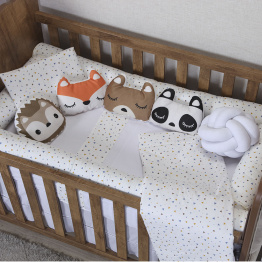 Kit Coordenado 4 Peças (Lençol 3 Peças + Edredom) para Berço Percal 100% Algodão Triangles - Constantini Baby Kit Coordenado 4 Peças (Lençol 3 Peças + Edredom) para Berço Percal 100% Algodão Triangles - Constantini Baby