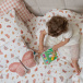 Kit Coordenado 5 Peças(Lençol 3 Peças + Edredom ) para Mini Cama Percal 100% Algodão Hippie Chic - Constantini Baby