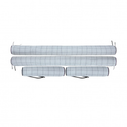 Kit de Capas de Rolinho para Berço 4 Peças Percal 100% Algodão Estampado Grid - Constantini Baby Kit de Capas de Rolinho para Berço 4 Peças Percal 100% Algodão Estampado Grid - Constantini Baby