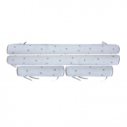 Kit de Capas de Rolinho para Berço 4 Peças Percal 100% Algodão Estampado Hannah & Hugo - Constantini Baby Kit de Capas de Rolinho para Berço 4 Peças Percal 100% Algodão Estampado Hannah & Hugo - Constantini Baby