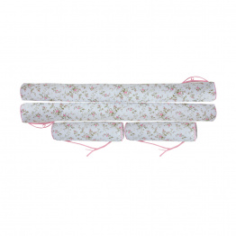 Kit de Capas de Rolinho para Berço 4 Peças Percal 100% Algodão Estampado Jardim Encantado - Constantini Baby Kit de Capas de Rolinho para Berço 4 Peças Percal 100% Algodão Estampado Jardim Encantado - Constantini Baby