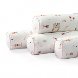 Kit de Capas de Rolinho para Mini Cama 4 Peças Percal 100% Algodão Conto de Fadas - Constantini Baby Kit de Capas de Rolinho para Mini Cama 4 Peças Percal 100% Algodão Conto de Fadas - Constantini Baby