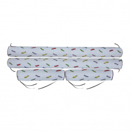 Kit de Capas de Rolinho para Mini Cama 4 Peças Percal 100% Algodão Racing Cars - Constantini Baby Kit de Capas de Rolinho para Mini Cama 4 Peças Percal 100% Algodão Racing Cars - Constantini Baby