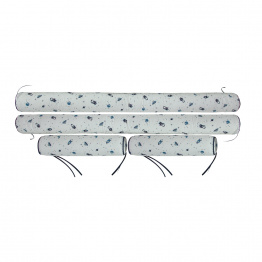 Kit de Capas de Rolinho para Mini Cama 4 Peças Percal 100% Algodão Space - Constantini Baby Kit de Capas de Rolinho para Mini Cama 4 Peças Percal 100% Algodão Space - Constantini Baby