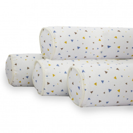 Kit de Rolinhos de Berço americano 8 Peças Percal 100% Algodão Triangles - Constantini Baby Kit de Rolinhos de Berço americano 8 Peças Percal 100% Algodão Triangles - Constantini Baby