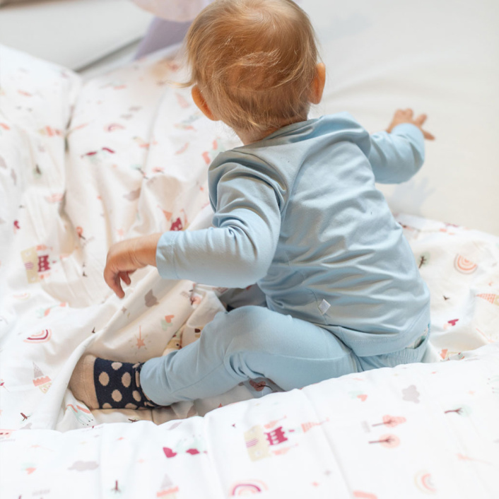 Kit de Rolinhos de Berço americano 8 Peças Percal 100% Algodão Conto de Fadas - Constantini Baby