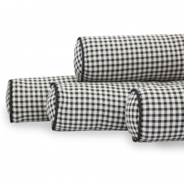 Kit de Rolinhos de Mini Cama Montessoriano 8 Peças Percal 100% Algodão Xadrez Preto - Constantini Baby Kit de Rolinhos de Mini Cama Montessoriano 8 Peças Percal 100% Algodão Xadrez Preto - Constantini Baby