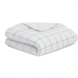 Kit Coordenado 2 Peças (Edredom + Fronha) Berço/Mini Cama Dupla Face Percal 100% Algodão Grid - Constantini Baby Kit Coordenado 2 Peças (Edredom + Fronha) Berço/Mini Cama Dupla Face Percal 100% Algodão Grid - Constantini Baby