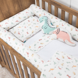 Kit Quarto completo Berço 23 Peças Percal 100% Algodão Dinossauros - Constantini Baby Kit Quarto completo Berço 23 Peças Percal 100% Algodão Dinossauros - Constantini Baby