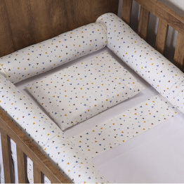 Kit Quarto completo Berço 27 Peças Percal 100% Algodão Triangles - Constantini Baby Kit Quarto completo Berço 27 Peças Percal 100% Algodão Triangles - Constantini Baby