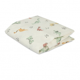 Lençol Avulso com Elástico para Cama de Solteiro 200 Fios Percal 100% Algodão Dinossauros - Constantini Baby Lençol Avulso com Elástico para Cama de Solteiro 200 Fios Percal 100% Algodão Dinossauros - Constantini Baby