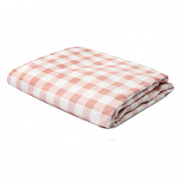 Lençol Avulso com Elástico para Cama de Solteiro 200 Fios Percal 100% Algodão Xadrez Rosê - Constantini Baby Lençol Avulso com Elástico para Cama de Solteiro 200 Fios Percal 100% Algodão Xadrez Rosê - Constantini Baby