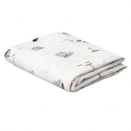 Lençol Avulso com Elástico para Mini Berço 200 Fios Percal 100% Algodão Pequeno Navegante - Constantini Baby Lençol Avulso com Elástico para Mini Berço 200 Fios Percal 100% Algodão Pequeno Navegante - Constantini Baby