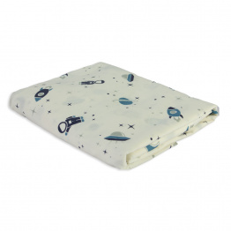 Lençol Avulso com Elástico para Mini Berço 200 Fios Percal 100% Algodão Space - Constantini Baby Lençol Avulso com Elástico para Mini Berço 200 Fios Percal 100% Algodão Space - Constantini Baby