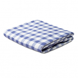 Lençol Avulso com Elástico para Mini Cama 200 Fios Percal 100% Algodão Xadrez Azul - Constantini Baby Lençol Avulso com Elástico para Mini Cama 200 Fios Percal 100% Algodão Xadrez Azul - Constantini Baby