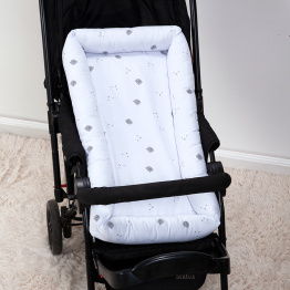Ninho para Carrinho e Mini Berço Percal 100% Algodão Hannah & Hugo - Constantini Baby Ninho para Carrinho e Mini Berço Percal 100% Algodão Hannah & Hugo - Constantini Baby