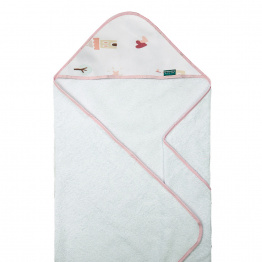 Toalha Felpa com Capuz Extra Macia Percal 100% Algodão Conto de Fadas - Constantini Baby Toalha Felpa com Capuz Extra Macia Percal 100% Algodão Conto de Fadas - Constantini Baby