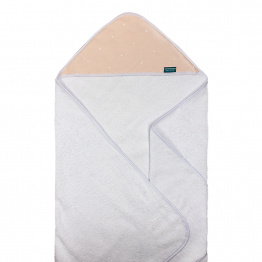 Toalha Felpa com Capuz Extra Macia Percal 100% Algodão Poá Rose - Constantini Baby Toalha Felpa com Capuz Extra Macia Percal 100% Algodão Poá Rose - Constantini Baby