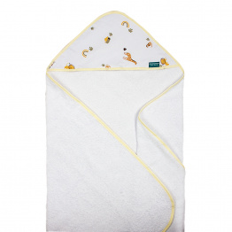 Toalha Felpa com Capuz Extra Macia Percal 100% Algodão Safari - Constantini Baby Toalha Felpa com Capuz Extra Macia Percal 100% Algodão Safari - Constantini Baby