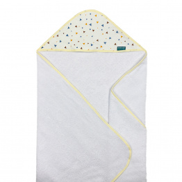 Toalha Felpa com Capuz Extra Macia Percal 100% Algodão Triangles - Constantini Baby Toalha Felpa com Capuz Extra Macia Percal 100% Algodão Triangles - Constantini Baby