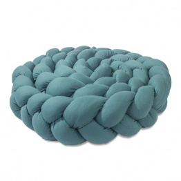 Trança protetora para berço e cama percal 200 fios Liso Azul Petróleo - Constantini Baby Trança protetora para berço e cama percal 200 fios Liso Azul Petróleo - Constantini Baby