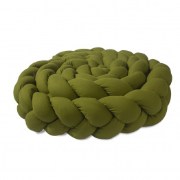Trança protetora para berço e cama percal 200 fios Liso Verde Oliva - Constantini Baby Trança protetora para berço e cama percal 200 fios Liso Verde Oliva - Constantini Baby